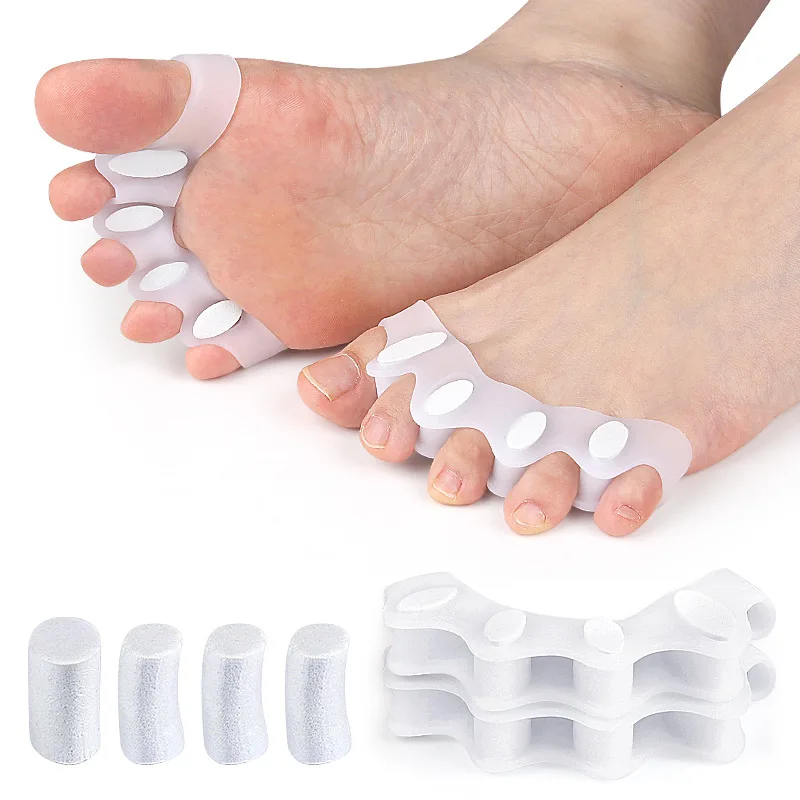 2Pcs=1Pair Silicone Finger Toe Protector Toe Separators Stretchers Straightener Bunion Protector Pain Relief Foot Care
2Pcs=1Pair Silicone Finger Toe Protector Toe Separators Stretchers Straightener Bunion Protector Pain Relief Foot Care