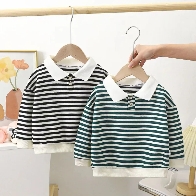 Spring Autumn Children's Academy Style Polo Shirts Boys' Trendy Sweater Foreigner Top Girls' Bottom Children's Wear Blouses
Spring Autumn Children's Academy Style Polo Shirts Boys' Trendy Sweater Foreigner Top Girls' Bottom Children's Wear Blouses