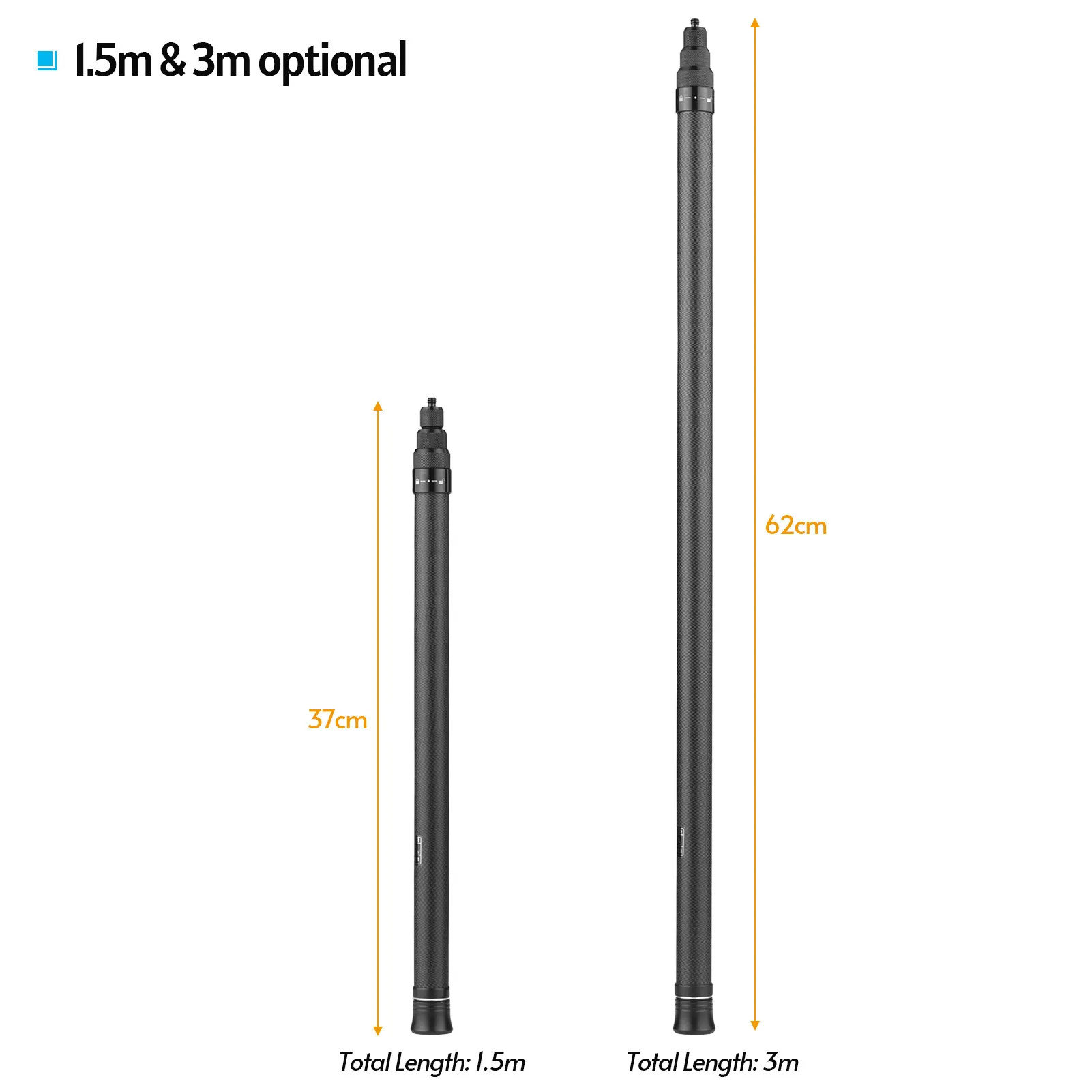 Палка для селфи из углеродного волокна, регулируемый удлинитель с винтом 1/4 дюйма, замена панорамной камеры One X/ One X2/One R
Палка для селфи из углеродного волокна, регулируемый удлинитель с винтом 1/4 дюйма, замена панорамной камеры One X/ One X2/One R