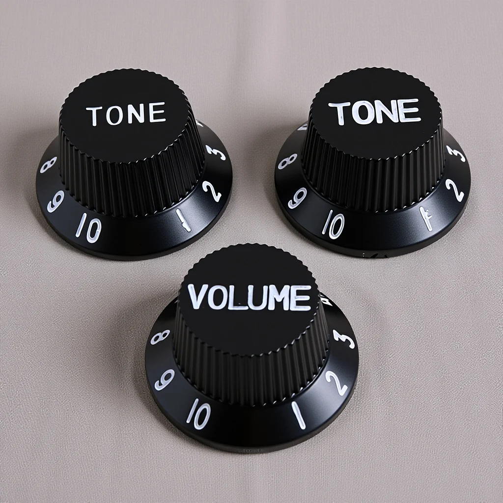3 pcs Plastic Guitar Knobs Black Volume Tone Control For St Electric Guitar Parts Replacement
3 pcs Plastic Guitar Knobs Black Volume Tone Control For St Electric Guitar Parts Replacement