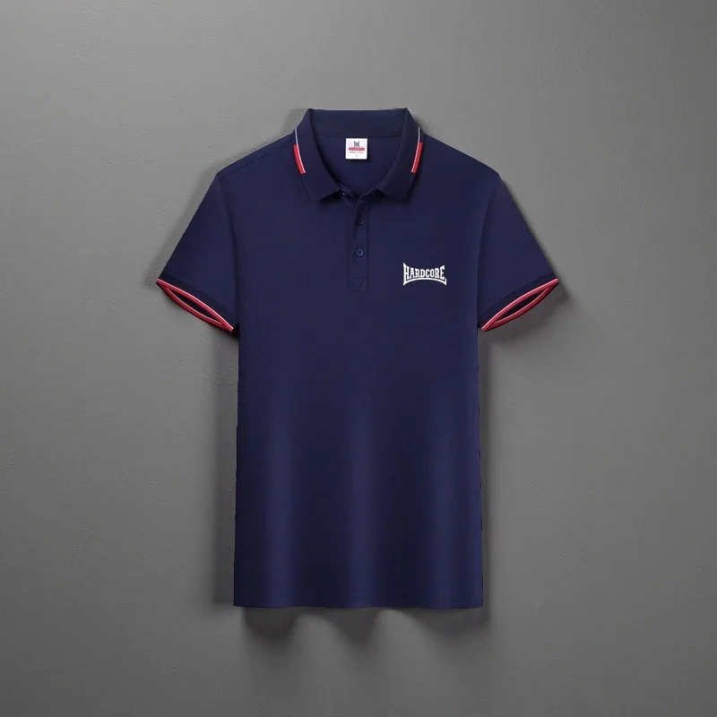 Summer new men's POLO shirt with collar, short sleeved ice silk T-shirt workwear high-end and breathable business men's clothing
Summer new men's POLO shirt with collar, short sleeved ice silk T-shirt workwear high-end and breathable business men's clothing