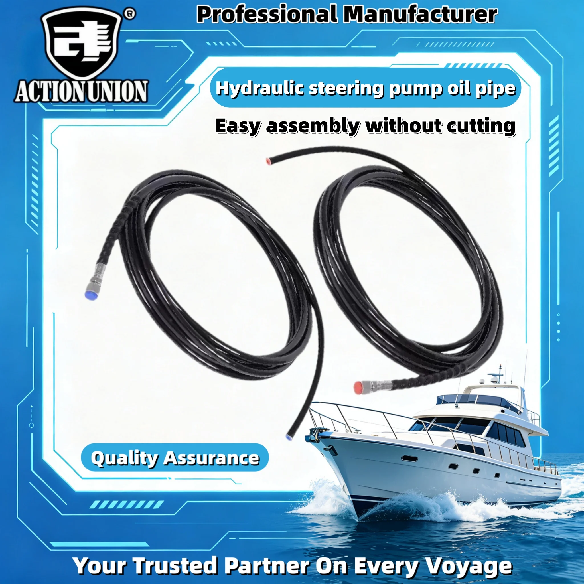 Hydraulic Steeringsystem Oilhose,yacht Andspeedboatdedicatedhigh-pressurerubber Hose,corrosionresistant Andantiaging Rubber Hose
Hydraulic Steeringsystem Oilhose,yacht Andspeedboatdedicatedhigh-pressurerubber Hose,corrosionresistant Andantiaging Rubber Hose