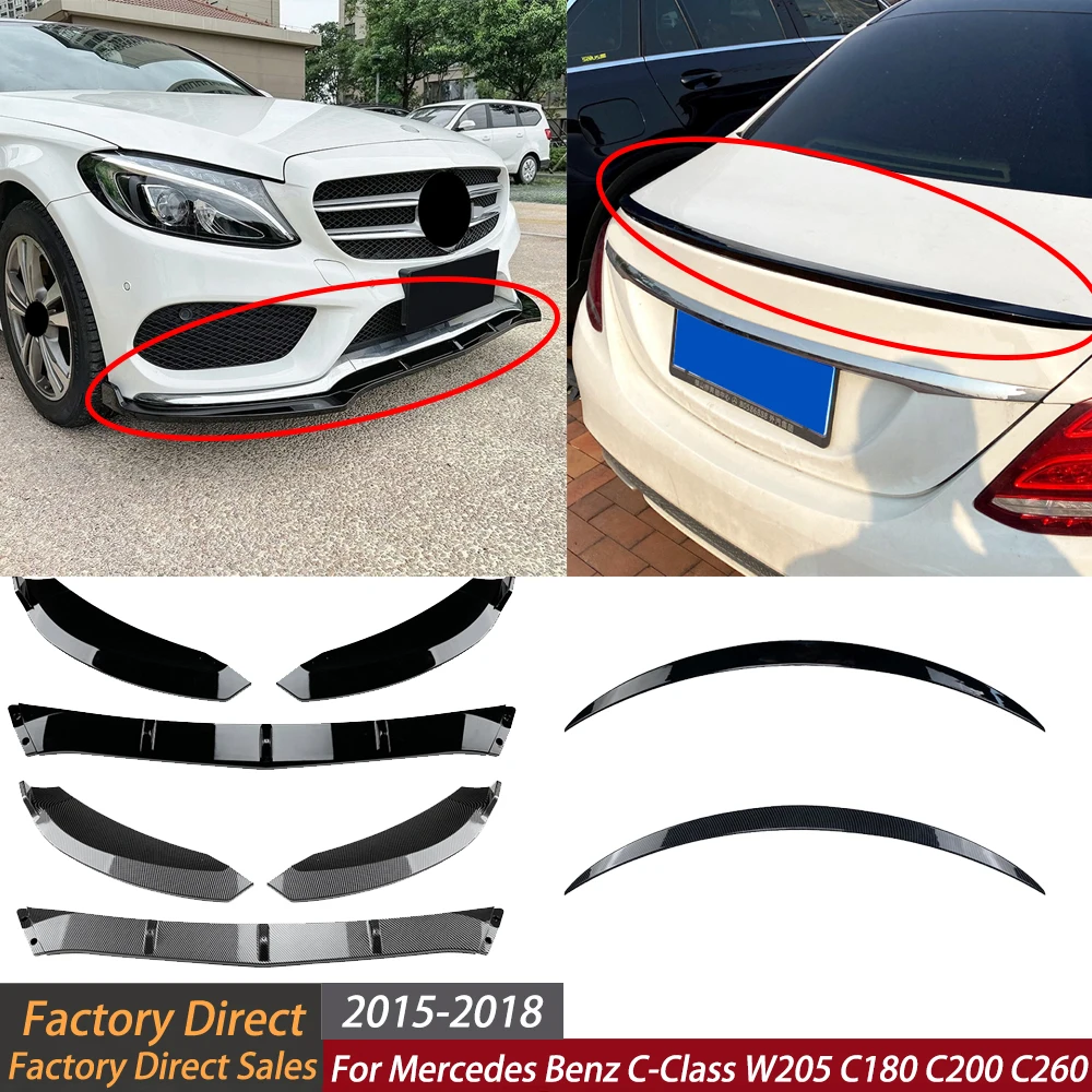 Front Bumper Lip for Mercedes-Benz W205 C180 C200 C260 2015-2018 for AMG Lower Shovel Skirt Rear Trunk Spoiler Wing Auto Parts
Front Bumper Lip for Mercedes-Benz W205 C180 C200 C260 2015-2018 for AMG Lower Shovel Skirt Rear Trunk Spoiler Wing Auto Parts
