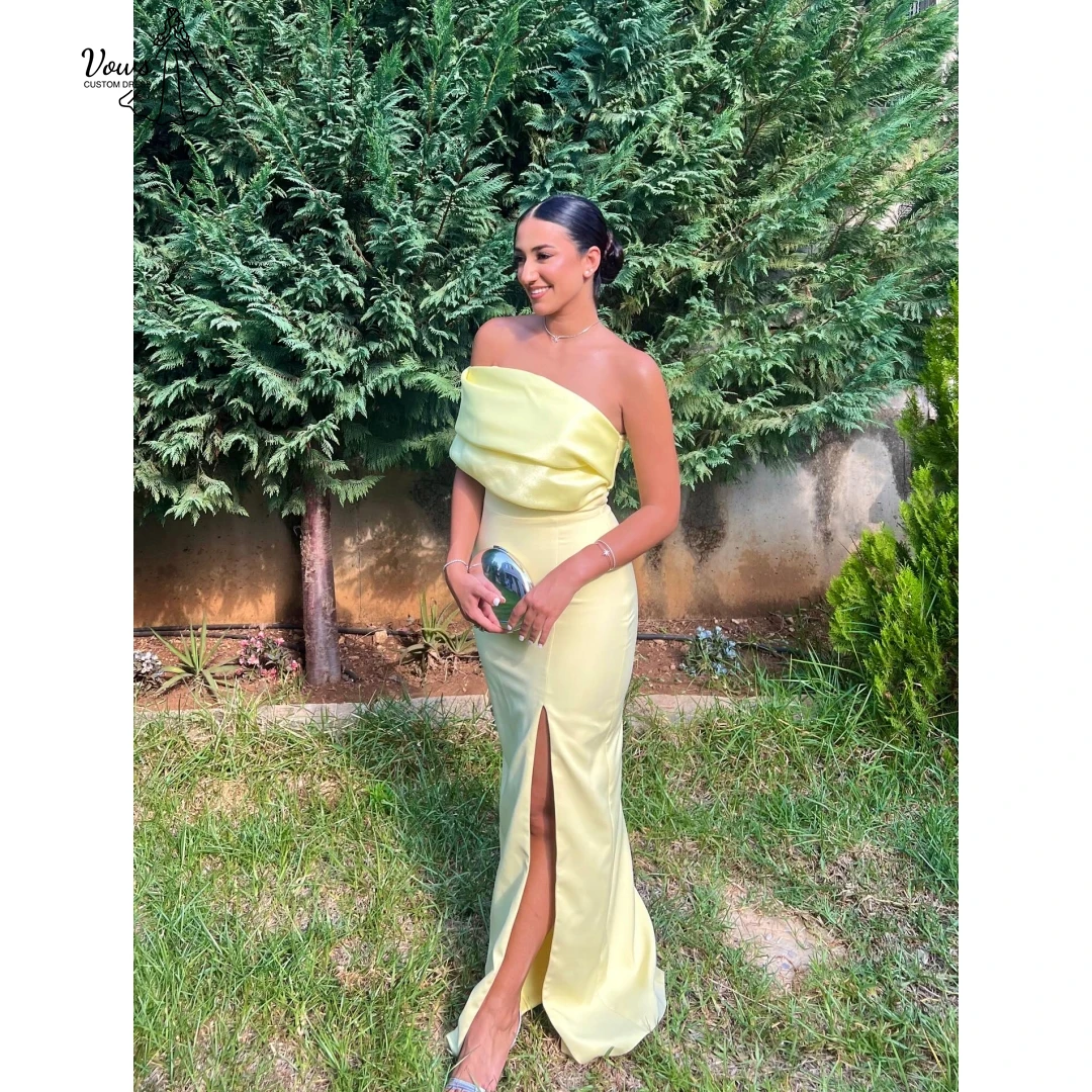 Vows Off-shoulder Women's Evening Dress Woman Custom Made Elegant Women's Dresses for Wedding Party Dresses Woman 2025 Slit Prom
Vows Off-shoulder Women's Evening Dress Woman Custom Made Elegant Women's Dresses for Wedding Party Dresses Woman 2025 Slit Prom