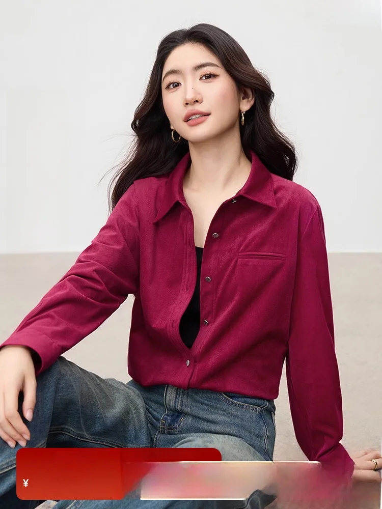 Corduroy irt Women's Loose Long Sve Spring 2026 New Sle Metal Button Casual Slim Fit Top Faion Commute Sle
Corduroy irt Women's Loose Long Sve Spring 2026 New Sle Metal Button Casual Slim Fit Top Faion Commute Sle