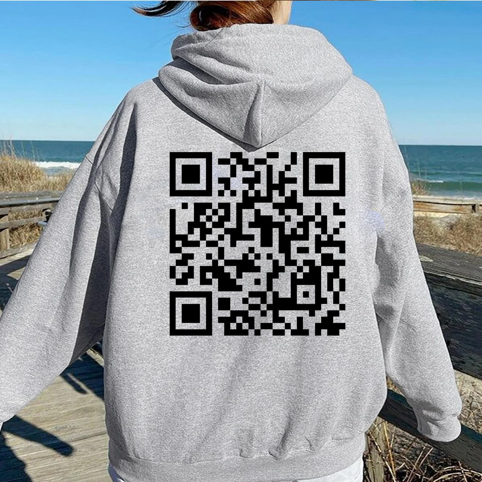 Толстовка с капюшоном из QR-кода для делового маркетинга, персонализированная с вашим собственным социальным номером, QR-кодом, унисекс, джемпер с капюшоном для мужчин и женщин
Толстовка с капюшоном из QR-кода для делового маркетинга, персонализированная с вашим собственным социальным номером, QR-кодом, унисекс, джемпер с капюшоном для мужчин и женщин