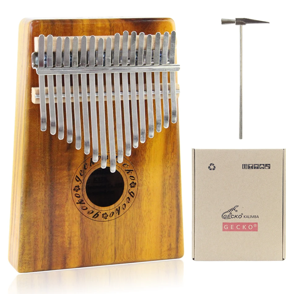 Gecko K17K 17 key Kalimba Solid KOA African Thumb Piano Finger Percussion Keyboard Kids
Gecko K17K 17 key Kalimba Solid KOA African Thumb Piano Finger Percussion Keyboard Kids