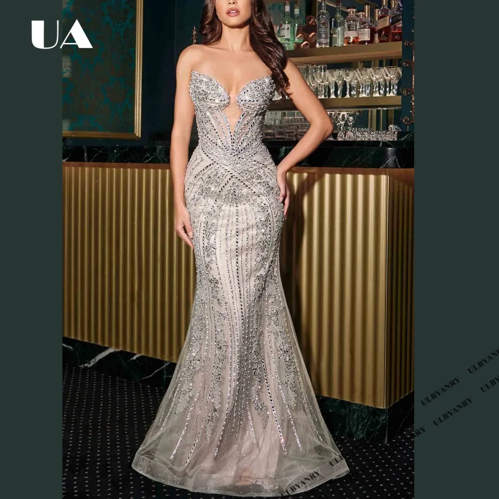 Exquisite Mermaid Beading Evening Dress, Gorgeous Strapless Slim Fit Prom Dress, Customized Formal Embellished Train Party Dress
Exquisite Mermaid Beading Evening Dress, Gorgeous Strapless Slim Fit Prom Dress, Customized Formal Embellished Train Party Dress