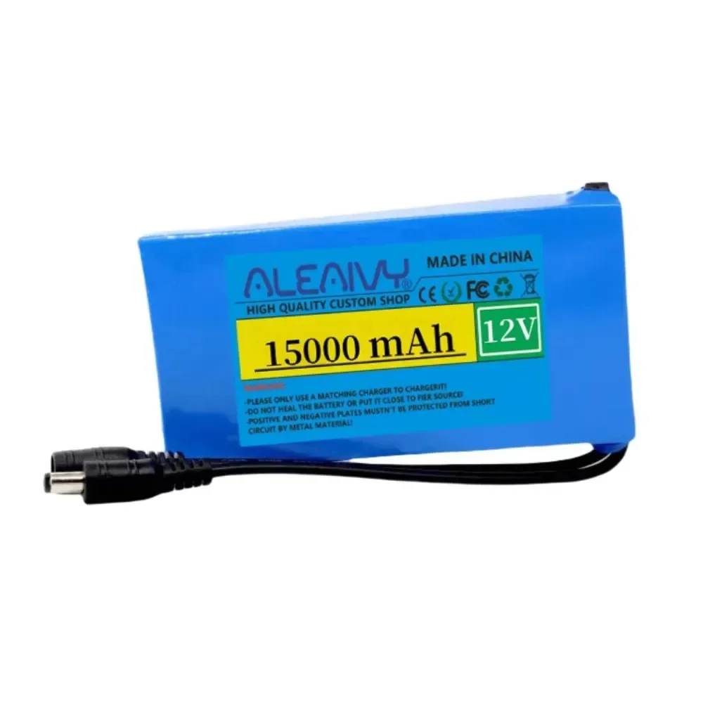 100% New Portable 12v 20000mAh Lithium-ion Battery Pack DC 12.6V 20Ah Battery with EU Plug+12.6V1A Charger+DC Bus Head Wire
100% New Portable 12v 20000mAh Lithium-ion Battery Pack DC 12.6V 20Ah Battery with EU Plug+12.6V1A Charger+DC Bus Head Wire