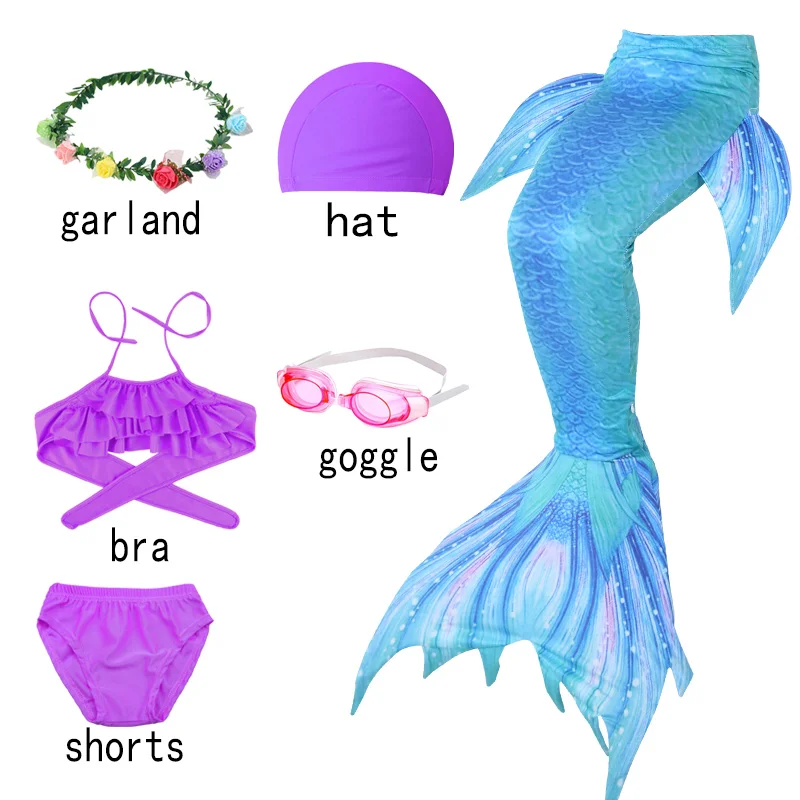 Kids Girls Christmas Swimming Mermaid Tail Mermaid Costume Cosplay Children Swimsuit Fantasy Beach Bikini Can Add Monofin Fin
Kids Girls Christmas Swimming Mermaid Tail Mermaid Costume Cosplay Children Swimsuit Fantasy Beach Bikini Can Add Monofin Fin