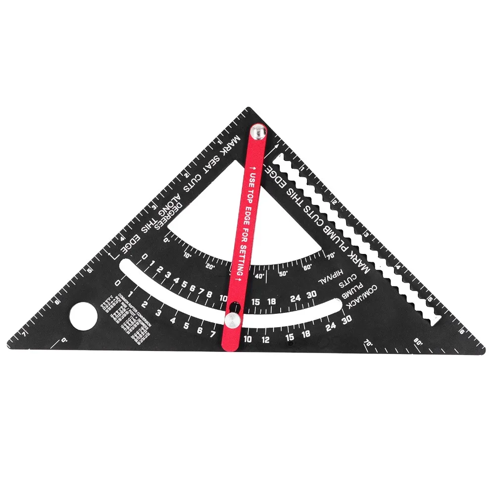 Accurate Scale Woodworking Triangle Ruler Adjustable Angle Aluminum Alloy Aluminum Alloy Triangle Ruler 7 Inch Black
Accurate Scale Woodworking Triangle Ruler Adjustable Angle Aluminum Alloy Aluminum Alloy Triangle Ruler 7 Inch Black