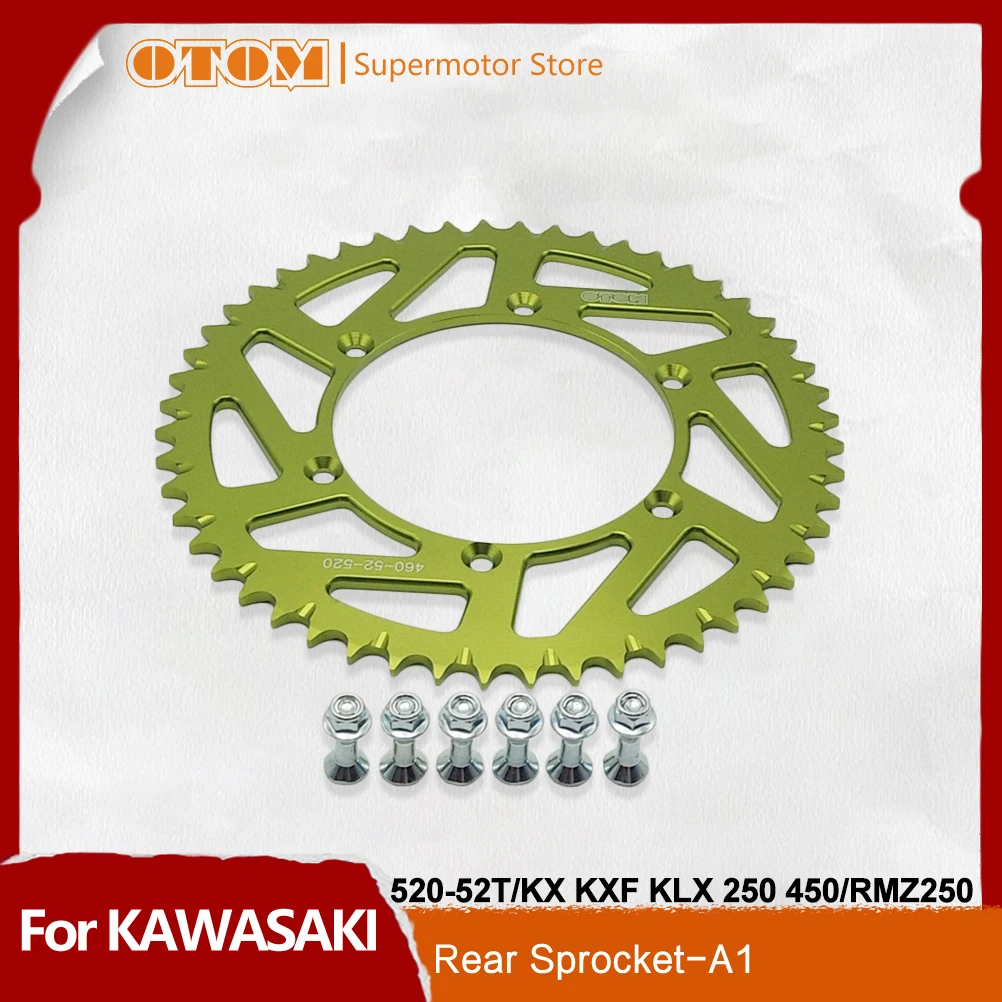 Motorcycle Accessories Rear Sprocket Chain 520 52T With Bolts Nuts Drive Plate For KAWASAKI KX KXF KLX 2023 SUZUKI RMZ 250 450
Motorcycle Accessories Rear Sprocket Chain 520 52T With Bolts Nuts Drive Plate For KAWASAKI KX KXF KLX 2023 SUZUKI RMZ 250 450