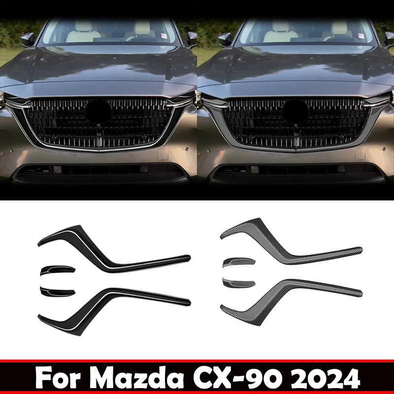 For mazda CX-90 CX 90 2024 2025 ABS black Car front Body Cover Racing Engine Trim Front Bumper Grill Grille Frame accessories
For mazda CX-90 CX 90 2024 2025 ABS black Car front Body Cover Racing Engine Trim Front Bumper Grill Grille Frame accessories
