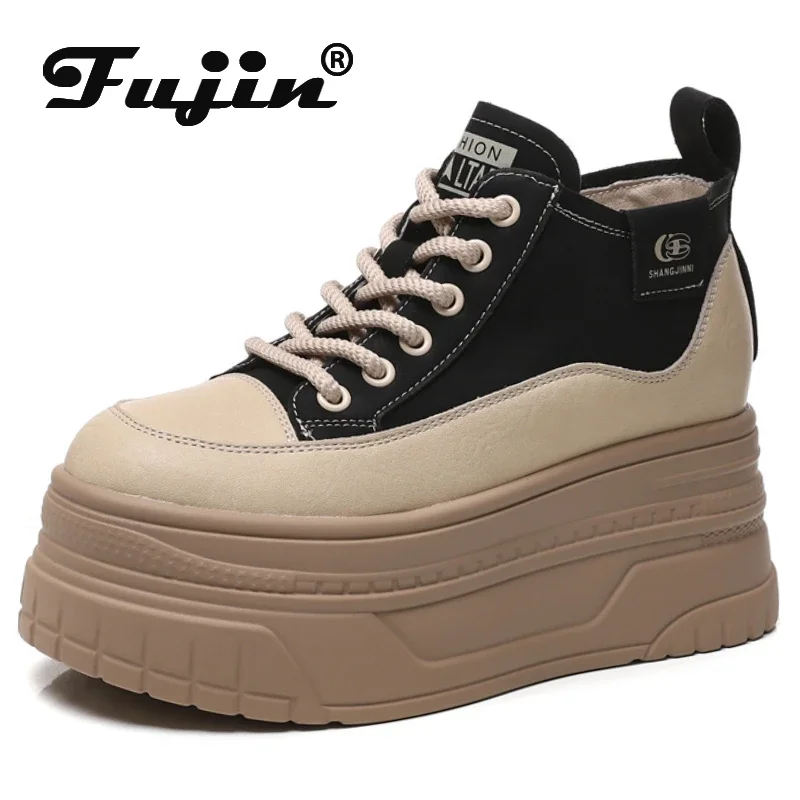Fujin 8cm Microfiber Ankle Booties Chimney Shoes Leather Boots Women Platform Wedge Flats Autumn Motorcycle Spring Lady Fashion
Fujin 8cm Microfiber Ankle Booties Chimney Shoes Leather Boots Women Platform Wedge Flats Autumn Motorcycle Spring Lady Fashion