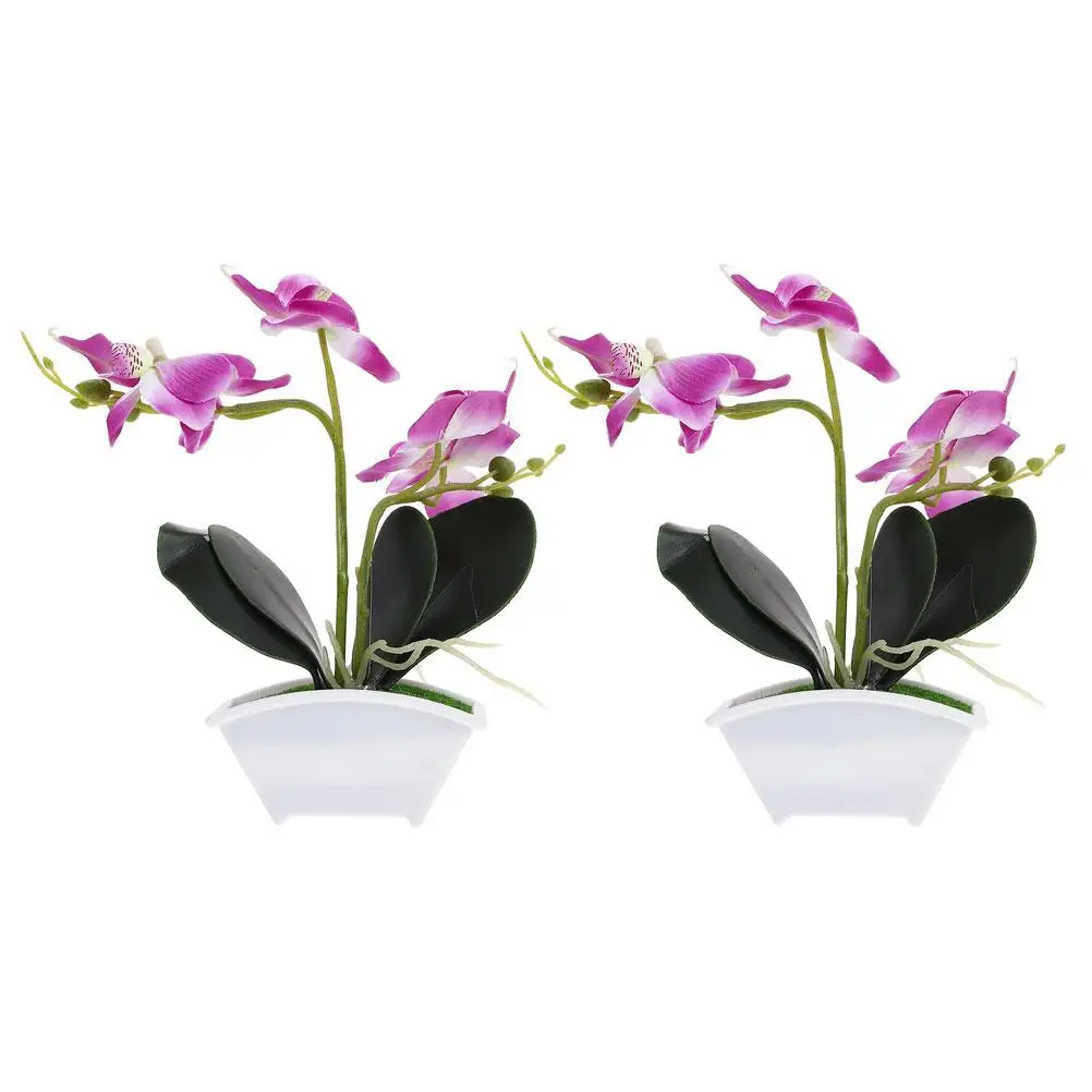 2pcs White Simulation Phalaenopsis Artificial Silk Flowers in Pot Fake Bonsai for Wedding Home Decor Photography Props
2pcs White Simulation Phalaenopsis Artificial Silk Flowers in Pot Fake Bonsai for Wedding Home Decor Photography Props