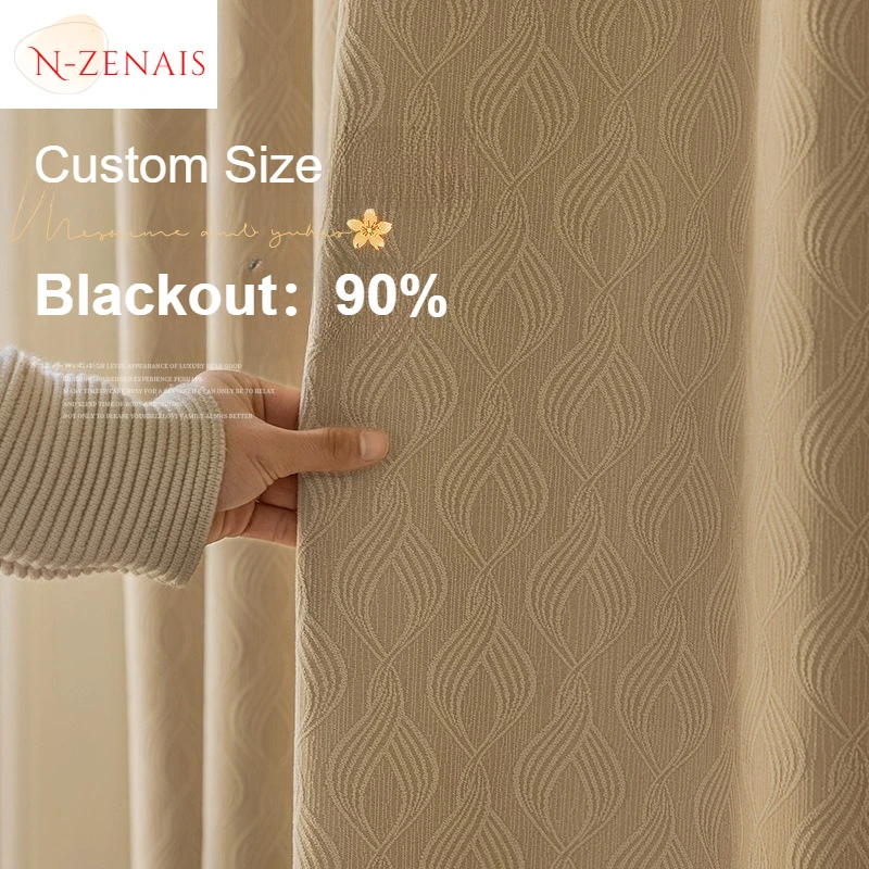 Custom Size Chenille Blackout Light Luxury French Shading Curtains for Living Dining Room Bedroom Modern White Tulle Elegant
Custom Size Chenille Blackout Light Luxury French Shading Curtains for Living Dining Room Bedroom Modern White Tulle Elegant
