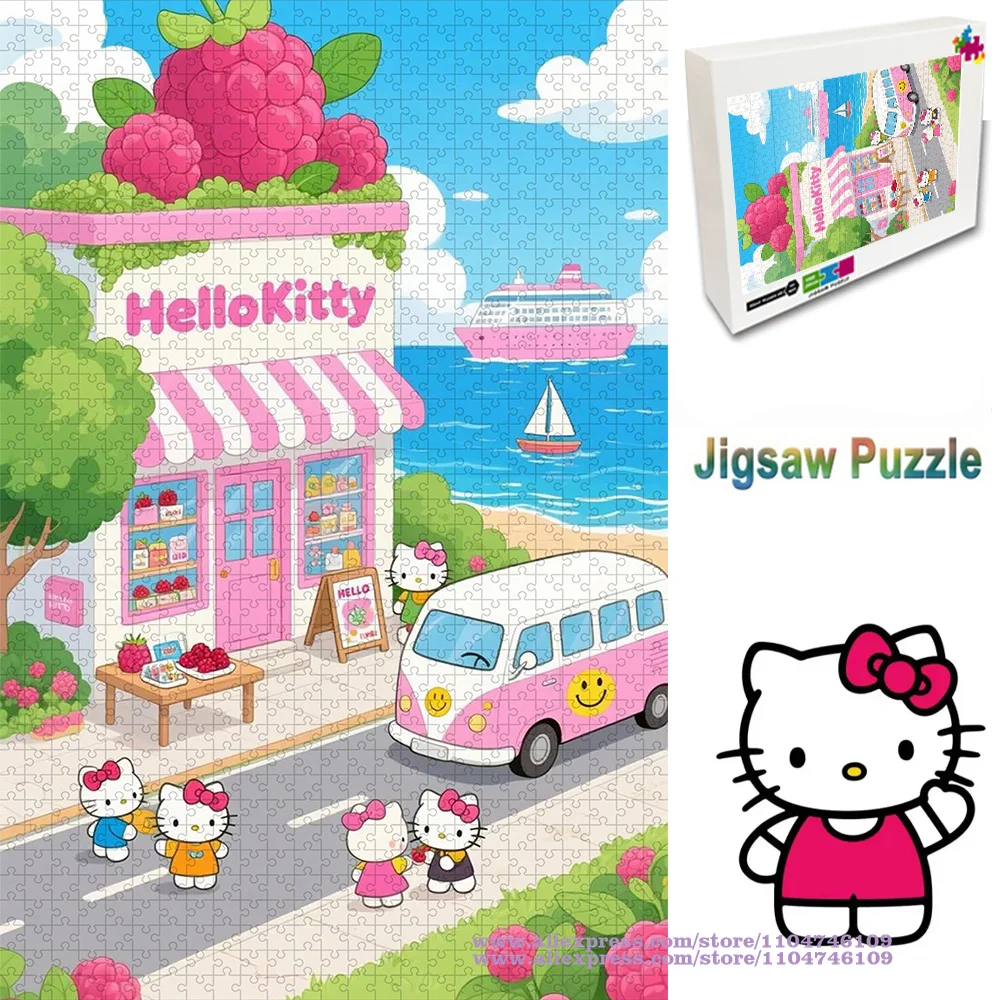 Sanrio Hello Kitty головоломка 108/200/300/500/1000/1500 шт. интеллектуальные пазлы для детей, лучший уникальный подарок для девочек, домашний декор 
Sanrio Hello Kitty головоломка 108/200/300/500/1000/1500 шт. интеллектуальные пазлы для детей, лучший уникальный подарок для девочек, домашний декор