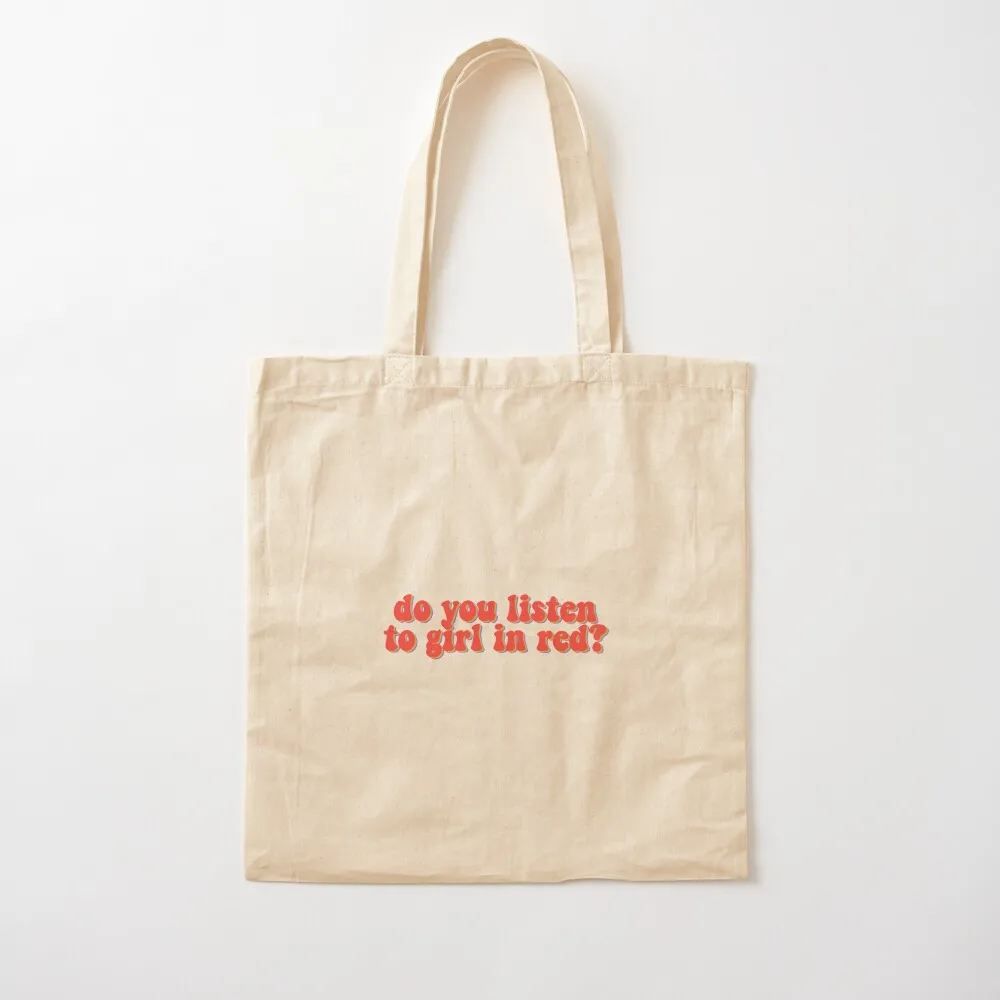 Do you listen to girl in red sticker Tote Bag Women's shopper bag Beach bag foldable reusable Canvas Tote
Do you listen to girl in red sticker Tote Bag Women's shopper bag Beach bag foldable reusable Canvas Tote