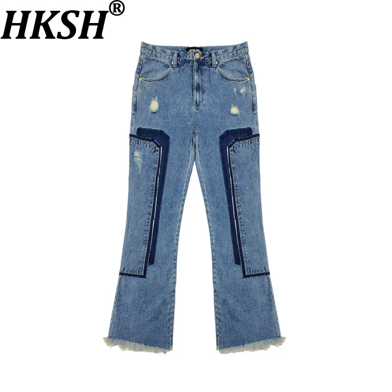 HKSH осенние новые мужские потертые винтажные лоскутные расклешенные рваные повседневные джинсы в стиле панк, модные шикарные джинсовые брюки со сращенными джинсами HK14882
HKSH осенние новые мужские потертые винтажные лоскутные расклешенные рваные повседневные джинсы в стиле панк, модные шикарные джинсовые брюки со сращенными джинсами HK14882