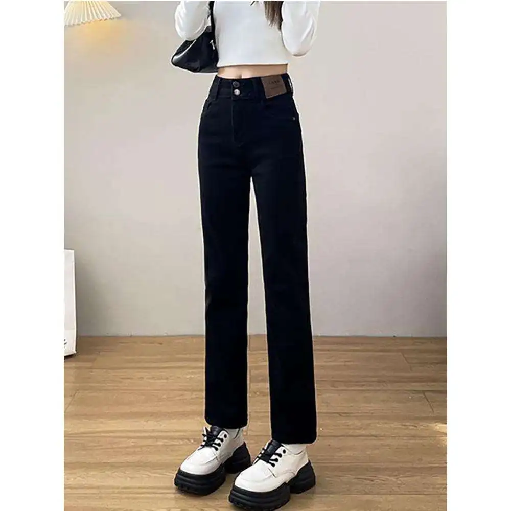 Облегающие прямые джинсовые джинсы, женские весенне-осенние брюки с высокой талией, черные брюки с девятью точками, маленькое зрение, Гуанчжоу Xintang
Облегающие прямые джинсовые джинсы, женские весенне-осенние брюки с высокой талией, черные брюки с девятью точками, маленькое зрение, Гуанчжоу Xintang