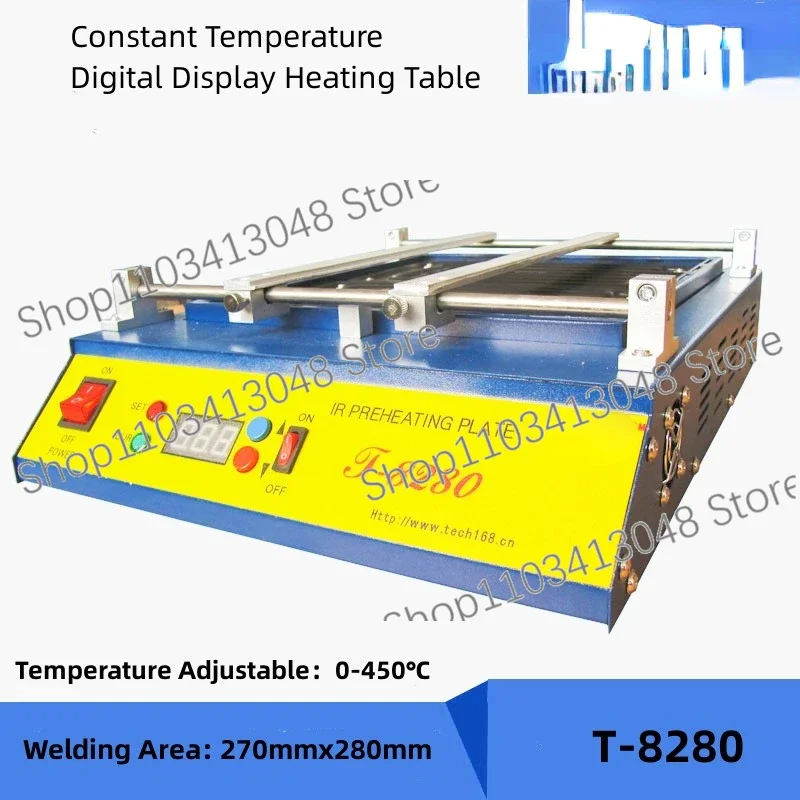 110V/220V PUHUI T8280 Infrared PID Intelligent Temperature Control Heating T-8280 PCB Preheating Thermostat Soldering Station
110V/220V PUHUI T8280 Infrared PID Intelligent Temperature Control Heating T-8280 PCB Preheating Thermostat Soldering Station