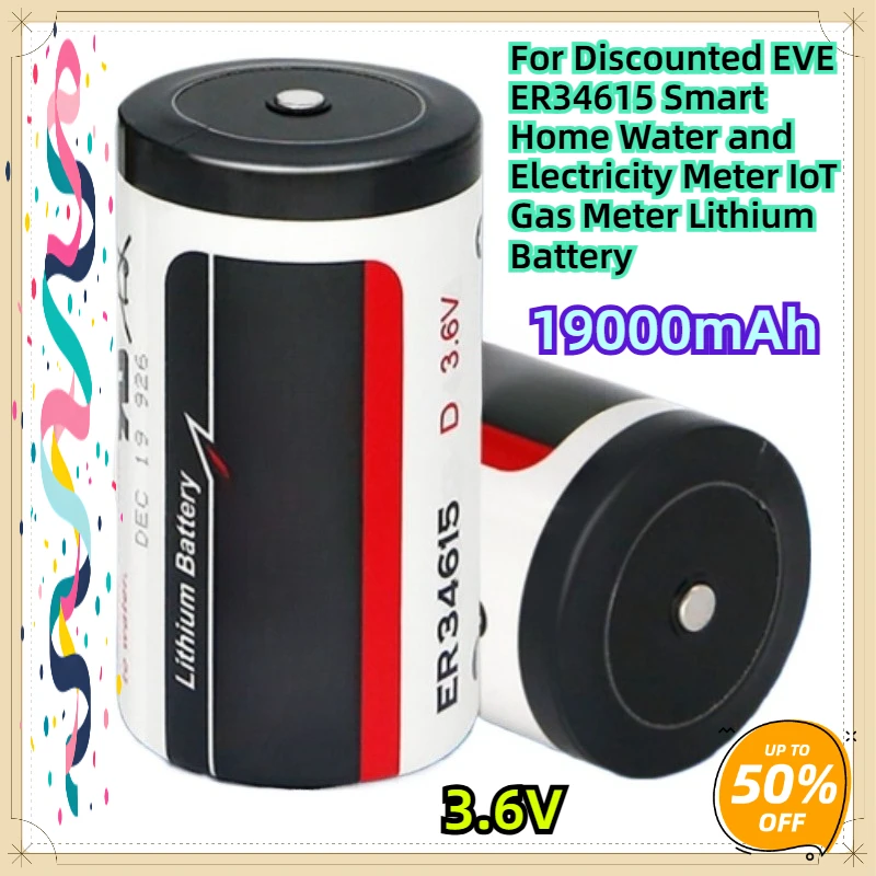 For Discounted EVE ER34615 Smart Home Water and Electricity Meter IoT Gas Meter 3.6V Lithium Battery
For Discounted EVE ER34615 Smart Home Water and Electricity Meter IoT Gas Meter 3.6V Lithium Battery