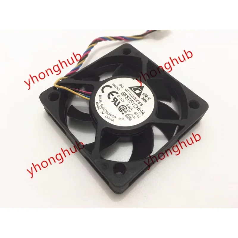 Delta Electronics EFB0512HHA BF92 DC 12V 0.20A 50x50x10mm Server Cooling Fan
Delta Electronics EFB0512HHA BF92 DC 12V 0.20A 50x50x10mm Server Cooling Fan