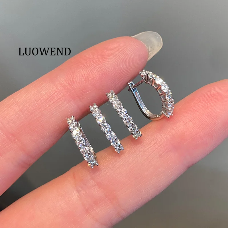 LUOWEND серьги из 100% белого золота 18 карат, женские серьги-кольца из настоящего натурального бриллианта 0,64 карата, элегантный дизайн, высокие свадебные украшения
LUOWEND серьги из 100% белого золота 18 карат, женские серьги-кольца из настоящего натурального бриллианта 0,64 карата, элегантный дизайн, высокие свадебные украшения