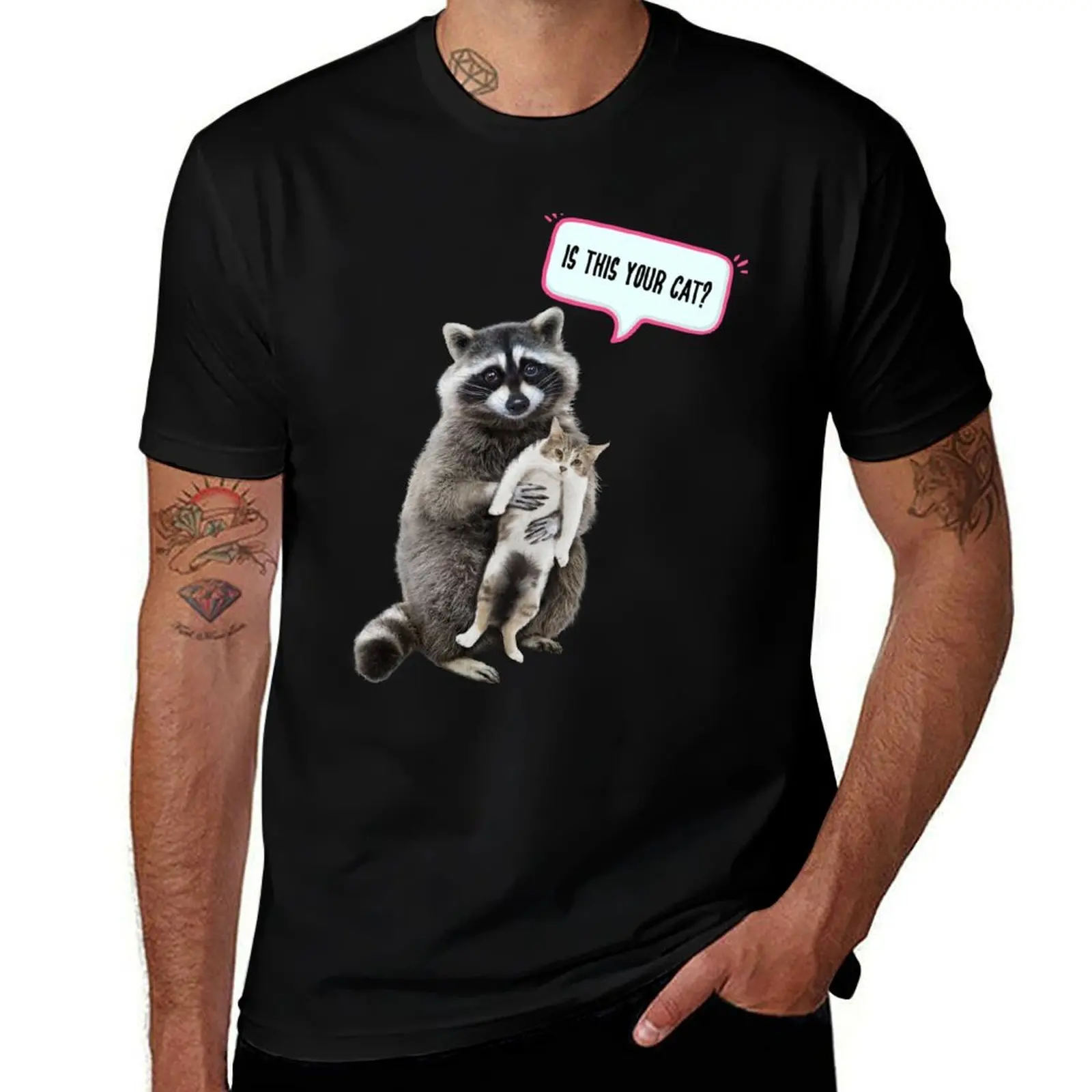Is this your cat cat meme| raccoon meme, Raccoon T-Shirt summer top funny gifts man clothes Louboutins mens graphic t-shirts 
Is this your cat cat meme| raccoon meme, Raccoon T-Shirt summer top funny gifts man clothes Louboutins mens graphic t-shirts
