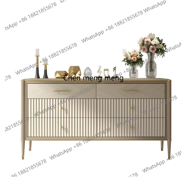 Italian light luxury six-chest cabinet TV cabinet Living room solid wood storage drawer cabinet
Italian light luxury six-chest cabinet TV cabinet Living room solid wood storage drawer cabinet