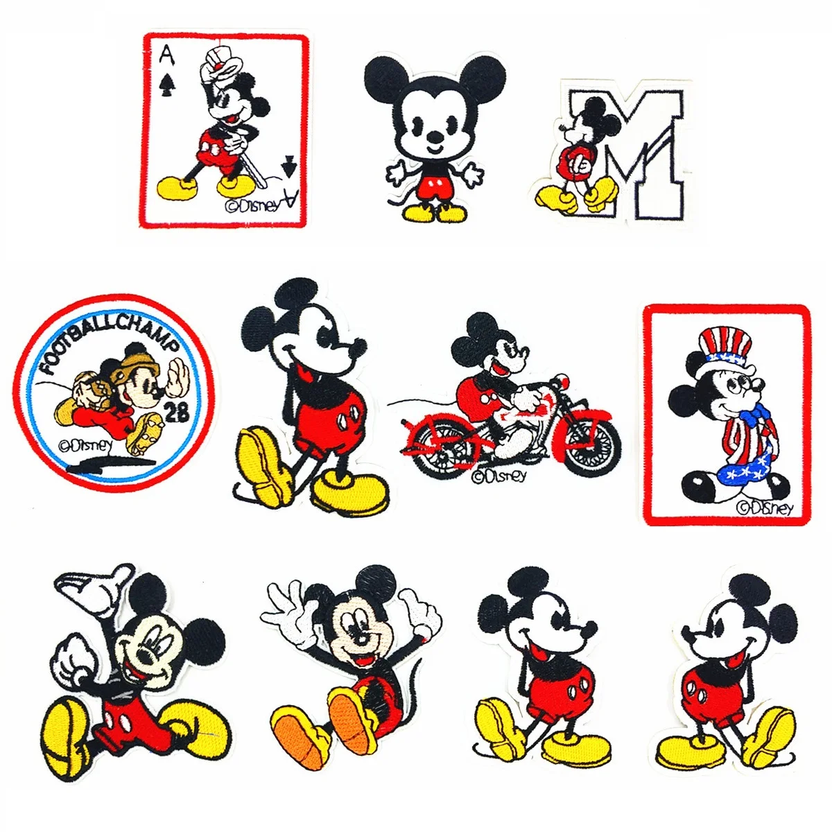 11Pcs Disney Mickey Mouse Patches DIY Apparel Sew Fabric Iron on Adhesive Patches Decor Clothes Stickers Embroidered Applique
11Pcs Disney Mickey Mouse Patches DIY Apparel Sew Fabric Iron on Adhesive Patches Decor Clothes Stickers Embroidered Applique
