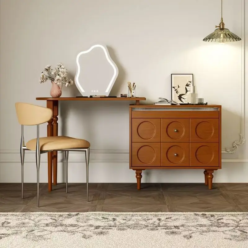 Wood writer retro solid wood dresser chest cabinet integrated bedroom high-end boxwood retractable corner makeup table
Wood writer retro solid wood dresser chest cabinet integrated bedroom high-end boxwood retractable corner makeup table