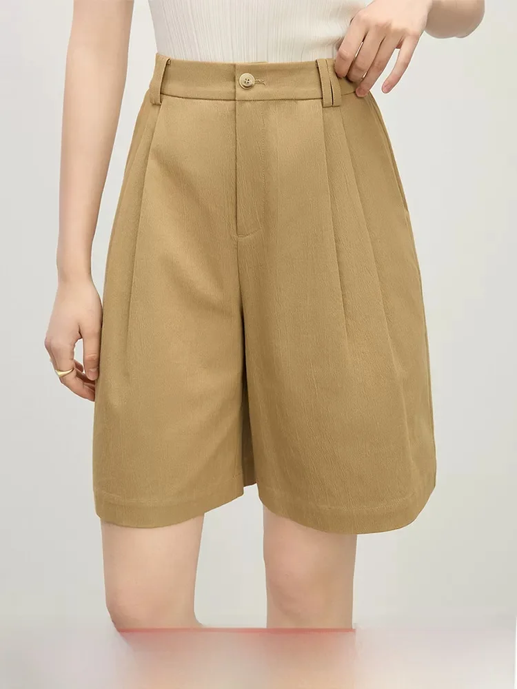 High Waist Five-Point Shorts Women's Summer Casual Loose Straight Leg Pants Cotton Blend Comfortable Commute Style Fashion
High Waist Five-Point Shorts Women's Summer Casual Loose Straight Leg Pants Cotton Blend Comfortable Commute Style Fashion