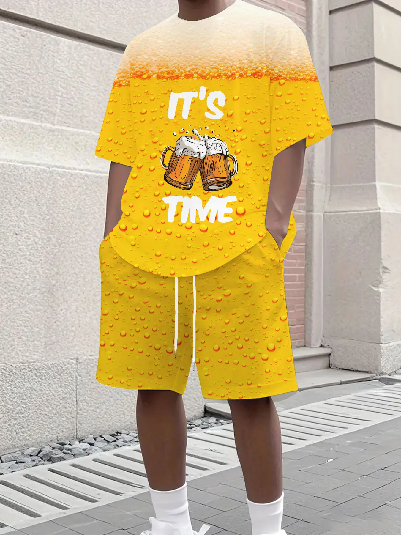 Men's T-shirt Gradient Beer Graphic Print Short Sleeve Crew Neck T-shirt Vacation Casual Men's Summer Outdoor Tops Shorts Set
Men's T-shirt Gradient Beer Graphic Print Short Sleeve Crew Neck T-shirt Vacation Casual Men's Summer Outdoor Tops Shorts Set