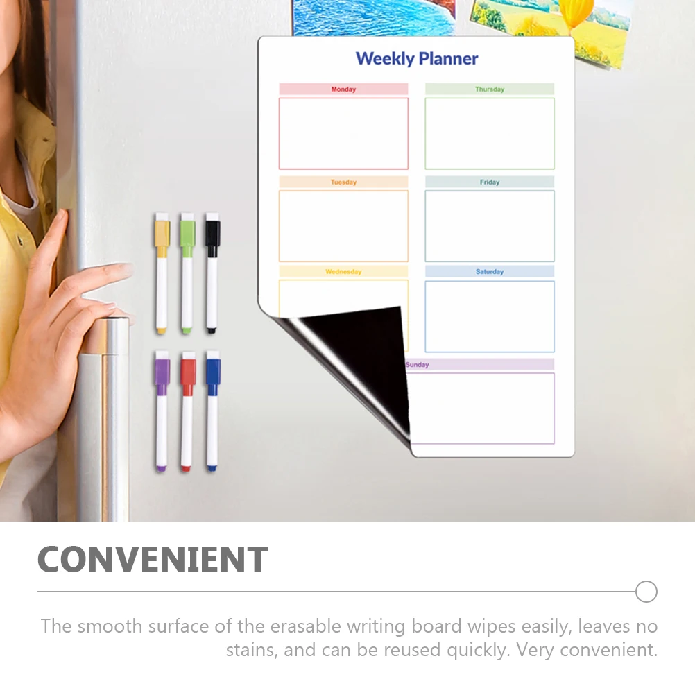 1 Set Magnetic Planning Message Board Erasable Fridge Planner Daily Schedule Organizer Dry Erase Boards Calendar
1 Set Magnetic Planning Message Board Erasable Fridge Planner Daily Schedule Organizer Dry Erase Boards Calendar