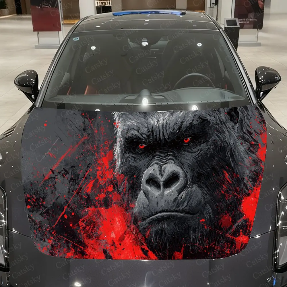 Ink Flame Giant Gorilla Car Vinyl Wrap, PVC Waterproof Car Hood Sticker, Self-Adhesive Scratch-Resistant Stickers
Ink Flame Giant Gorilla Car Vinyl Wrap, PVC Waterproof Car Hood Sticker, Self-Adhesive Scratch-Resistant Stickers