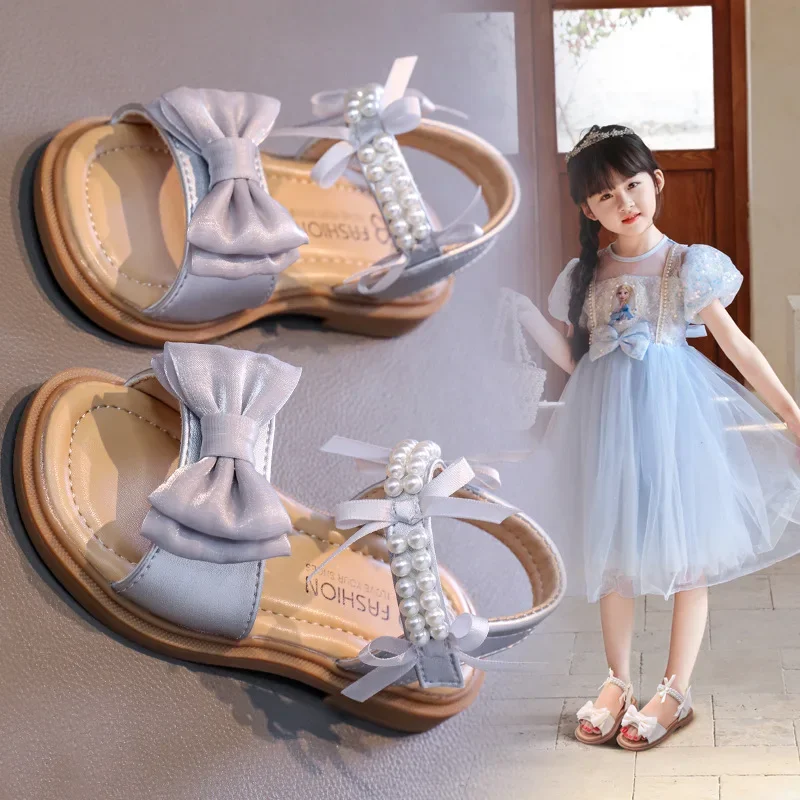 Girls' Princess Sandals 2025 New Summer Pearl Bow Children's Fashion Sandals Soft Bottom Non Slip Kid's Casual Beach Shoes
Girls' Princess Sandals 2025 New Summer Pearl Bow Children's Fashion Sandals Soft Bottom Non Slip Kid's Casual Beach Shoes