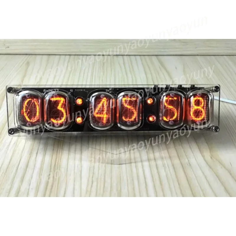 IN12 6 Digit Glow Tube Nixie Clock Vintage Desktop Time Display Home Table Decor Accessory
IN12 6 Digit Glow Tube Nixie Clock Vintage Desktop Time Display Home Table Decor Accessory