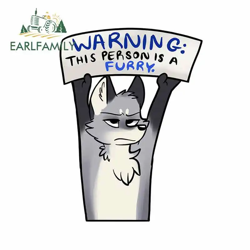 EARLFAMILY 13cm for Warning Furry Wolf Artworktee Fine Decal Personality Waterproof Car Stickers for RV Vinyl Car Wrap
EARLFAMILY 13cm for Warning Furry Wolf Artworktee Fine Decal Personality Waterproof Car Stickers for RV Vinyl Car Wrap