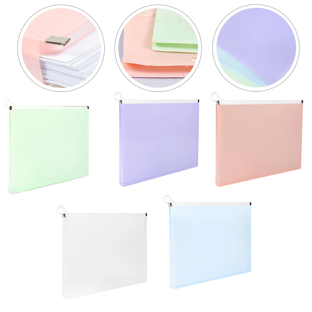 5pcs Large Capacity Zipper Pencil Pouch Pen Wear-Resist Stationery Bag Portable File Bag Student Office Supplies
5pcs Large Capacity Zipper Pencil Pouch Pen Wear-Resist Stationery Bag Portable File Bag Student Office Supplies