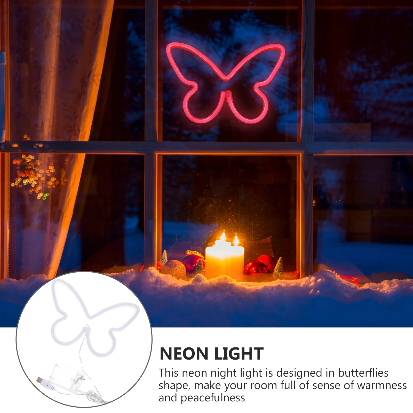 Butterfly Neon Light PVC LED Lamp Decorative Signs for Bedroom Night USB Charging Operated Safe Non Shatter Wall Table
Butterfly Neon Light PVC LED Lamp Decorative Signs for Bedroom Night USB Charging Operated Safe Non Shatter Wall Table