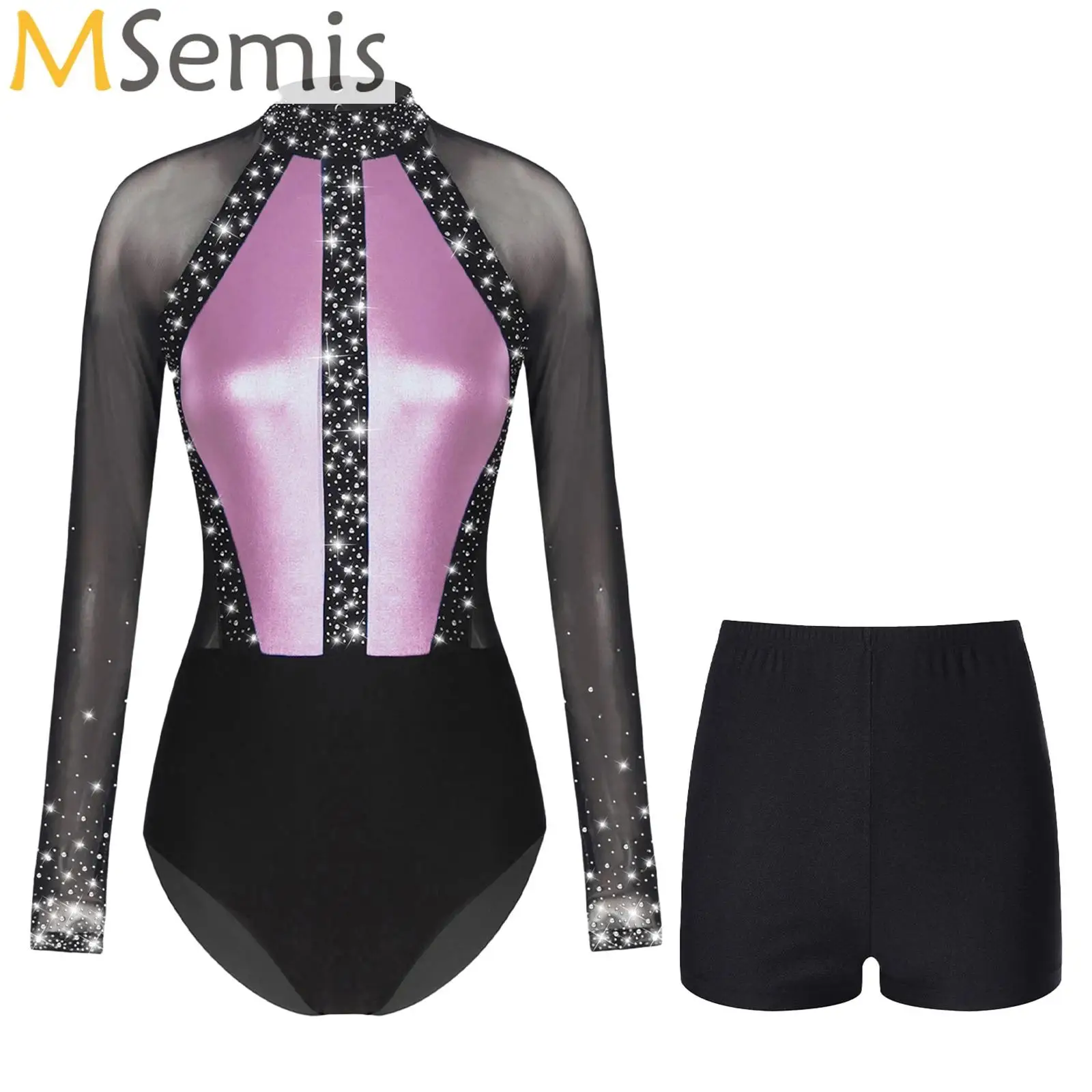 Women Adults Gymnastics Jumpsuit Sleeveless Skating Leotards with Shorts Dance Clothes Set Teens Exercise Ballet Tutu Bodysuit
Women Adults Gymnastics Jumpsuit Sleeveless Skating Leotards with Shorts Dance Clothes Set Teens Exercise Ballet Tutu Bodysuit