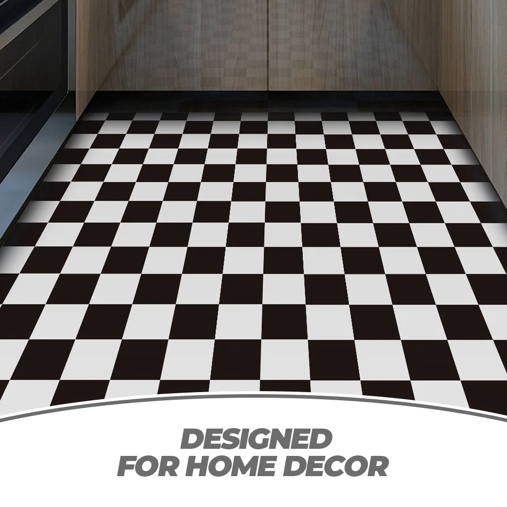 1 Roll Black White Grid Pattern Stick on Wall Tile Waterproof Oilproof Self Adhesive Vinyl for Kitchen Bathroom Living Room
1 Roll Black White Grid Pattern Stick on Wall Tile Waterproof Oilproof Self Adhesive Vinyl for Kitchen Bathroom Living Room