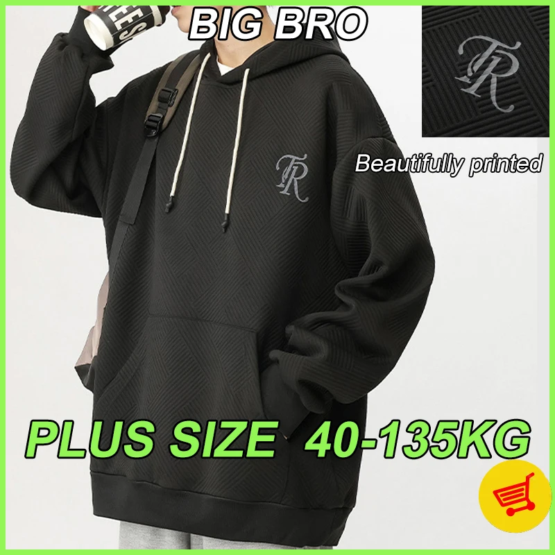 Men's Hoodies 8xl Large Size Autumn Winter Fashion Sweatshirts Large Size Black Printing Design Solid Color Outdoor Pullover
Men's Hoodies 8xl Large Size Autumn Winter Fashion Sweatshirts Large Size Black Printing Design Solid Color Outdoor Pullover