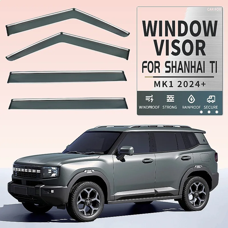 For Jetour Shanhai T1 2024+ Car Window Visor Rain Sun Shade Awning Windshield Side Auto Accessories
For Jetour Shanhai T1 2024+ Car Window Visor Rain Sun Shade Awning Windshield Side Auto Accessories