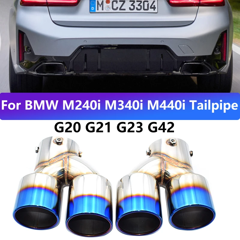 2 pce For 2020-2025 BMW G20 G21 M330i G23 M440i G42 M240i Exhaust Pipe Modification Carbon Fiber Blue Muffler Nozzle Tailpipe
2 pce For 2020-2025 BMW G20 G21 M330i G23 M440i G42 M240i Exhaust Pipe Modification Carbon Fiber Blue Muffler Nozzle Tailpipe