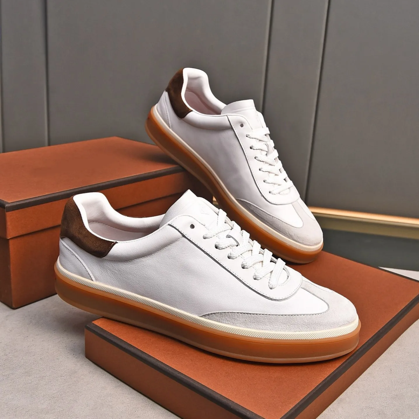 2026 Fashion, Leather Men's Sneakers, Retro German Training Shoes, Flat Tie Casual Shoes Splice Soft Flat Men's Shoes
2026 Fashion, Leather Men's Sneakers, Retro German Training Shoes, Flat Tie Casual Shoes Splice Soft Flat Men's Shoes