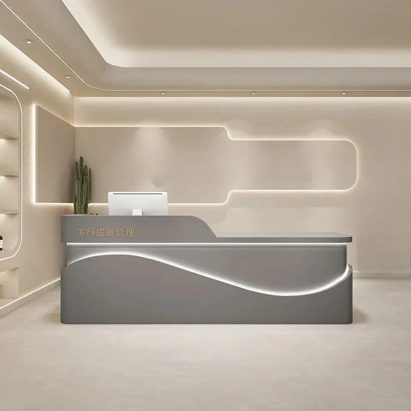 Receptionist Front Desk Salon Beauty Institute Counter Tempered Glass Reception Desks For Medical Bureau Muebles Churches
Receptionist Front Desk Salon Beauty Institute Counter Tempered Glass Reception Desks For Medical Bureau Muebles Churches