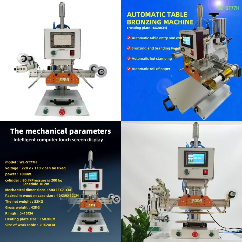 Factory Direct Sales Upgraded Automatic Pneumatic Hot Stamping Machine with Automatic in and Out Table
Factory Direct Sales Upgraded Automatic Pneumatic Hot Stamping Machine with Automatic in and Out Table