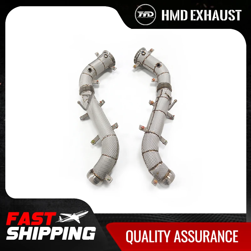 HMD Hot sale item Exhaust System High Flow Performance Downpipe for McLaren 570S 650S 675LT MP4-12C With Heat Shield Racing Pipe
HMD Hot sale item Exhaust System High Flow Performance Downpipe for McLaren 570S 650S 675LT MP4-12C With Heat Shield Racing Pipe